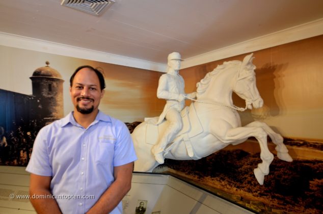 the museum manager, Allen Campos