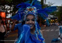 Puerto Plata Carnival 2018 beautiful adorned dancer in the carnival