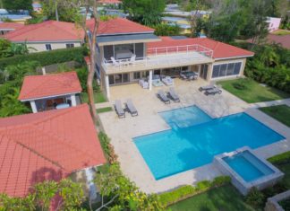 4 Bedroom Villa Sosua Puerto Plata aerial view of the 4 bedroom villa in Sosua