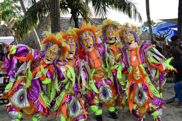 masked devils in the carnival