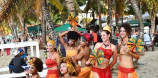 2018 Cabarete Carnival The Yemalla dance group in Cabarete