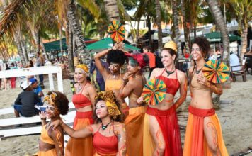 2018 Cabarete Carnival The Yemalla dance group in Cabarete
