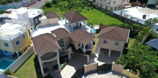 6 Bedroom House Puerto Plata DR aerial view