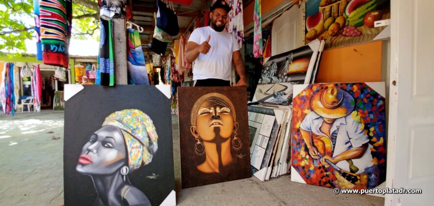 Art dealer at Pueblito