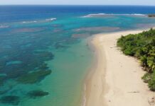Puerto Plata Development Beach Land Sale aerial view of the beach land for sale