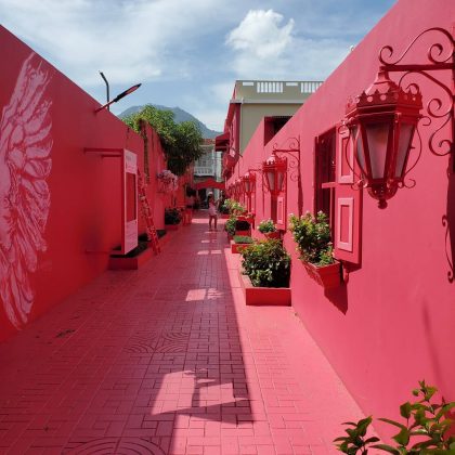 The pink alley paseo dona Bianca