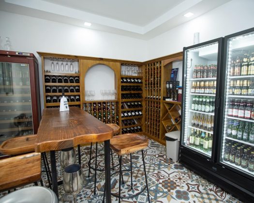 The wine cellar at paso melosa