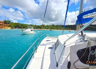 Puerto Plata Boat Rental Left view of the catamaran