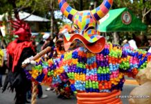 2022 Puerto Plata Carnival Lechon mask at Puerto Plata Carnival