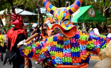 2022 Puerto Plata Carnival Lechon mask at Puerto Plata Carnival