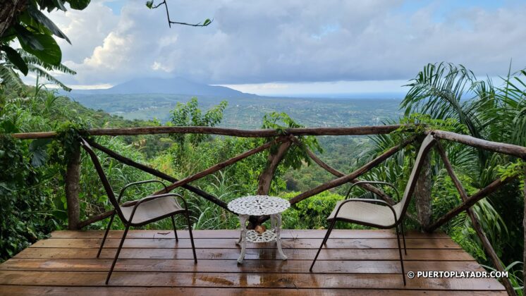 view of a casita balcony at Tubagua