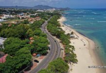 Long Beach The malecon and long beach
