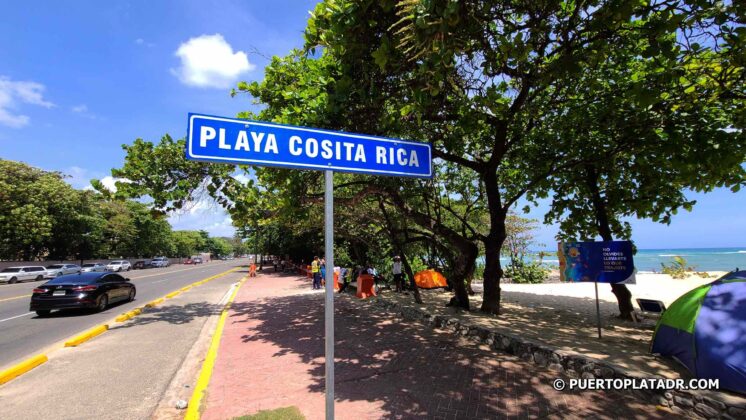 Playa Cosita Rica sign