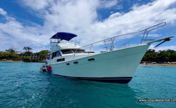 Sosua Yacht Charter Sosua yacht charter view of the yacht bow