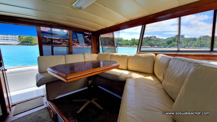 Sosua Yacht Charter Seating lounge