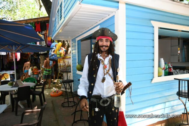 captain Jack Sparrow in Sosua beach
