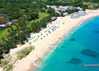 Playa Dorada Beach Turquoise blue waters of Playa Dorada