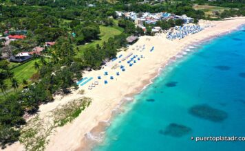 Playa Dorada Beach Turquoise blue waters of Playa Dorada