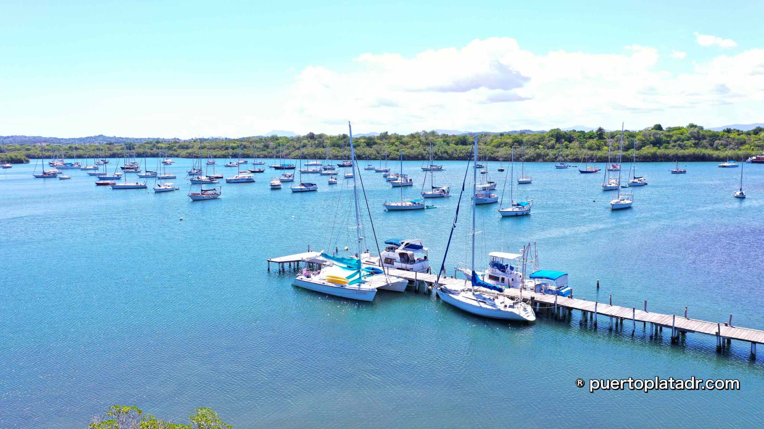 boats anchored in Luperon Marina