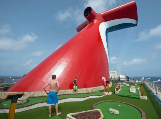 Golfing in the ship