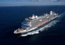 Nieuw Statendam Nieuw Statendam cruise ship sailing to the Caribbean.
