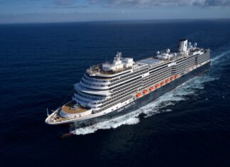 Nieuw Statendam Nieuw Statendam cruise ship sailing to the Caribbean.