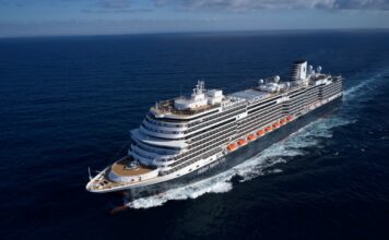 Nieuw Statendam Nieuw Statendam cruise ship sailing to the Caribbean.