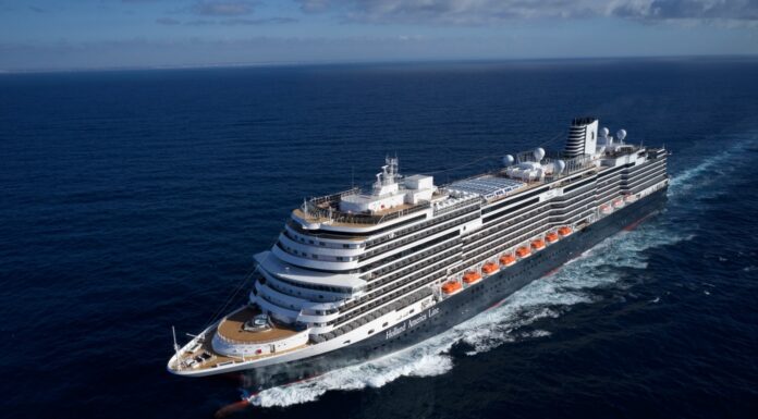 Nieuw Statendam Nieuw Statendam cruise ship sailing to the Caribbean.