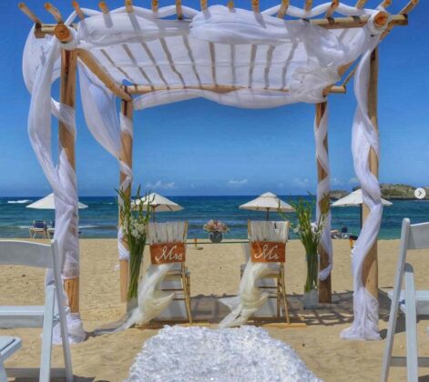 Beach wedding threshold