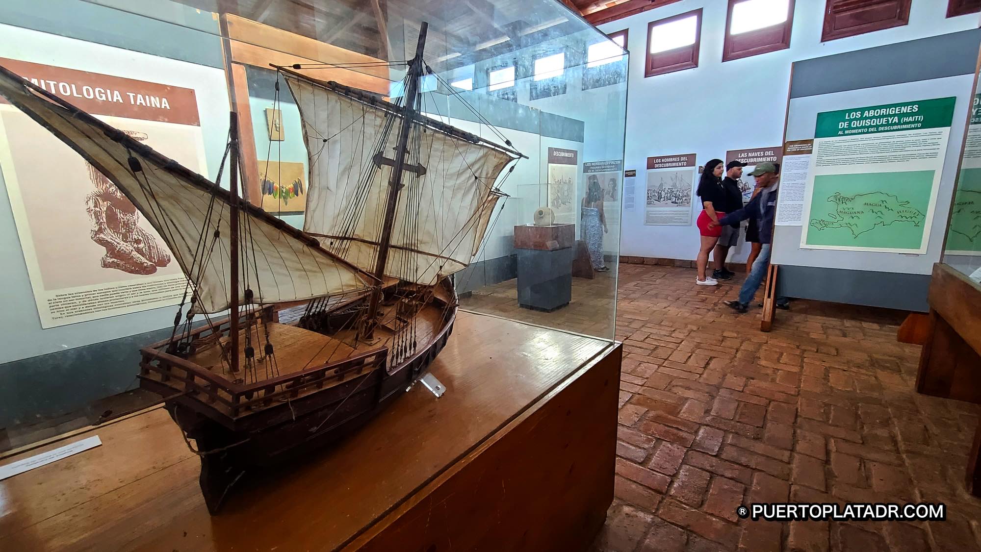 A replica of Columbus ship, La Santa Maria.