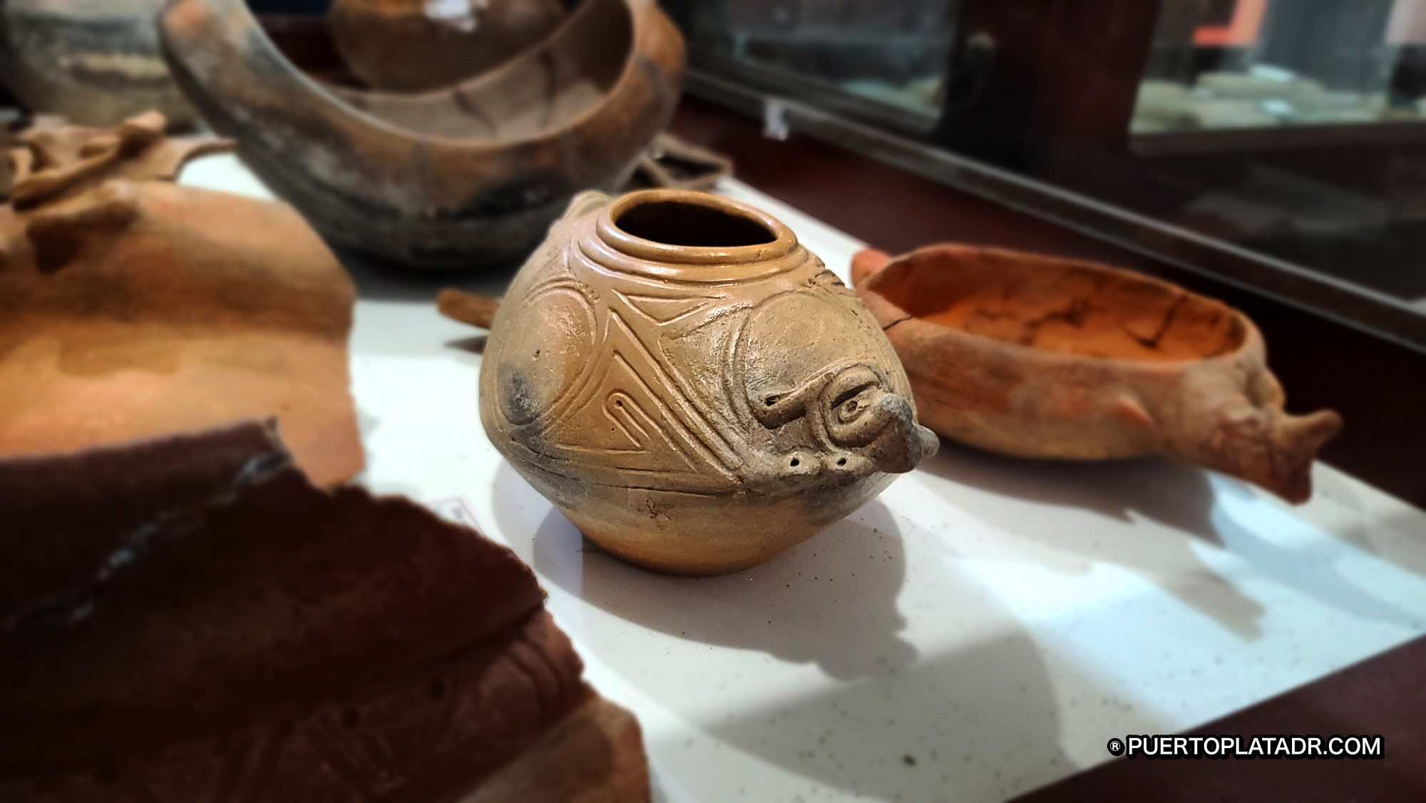 A Taino vase believed to be 500 years old.