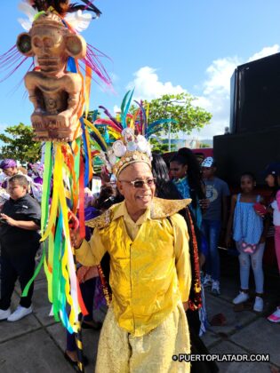 King Momo of the 2023 Puerto Plata carnival