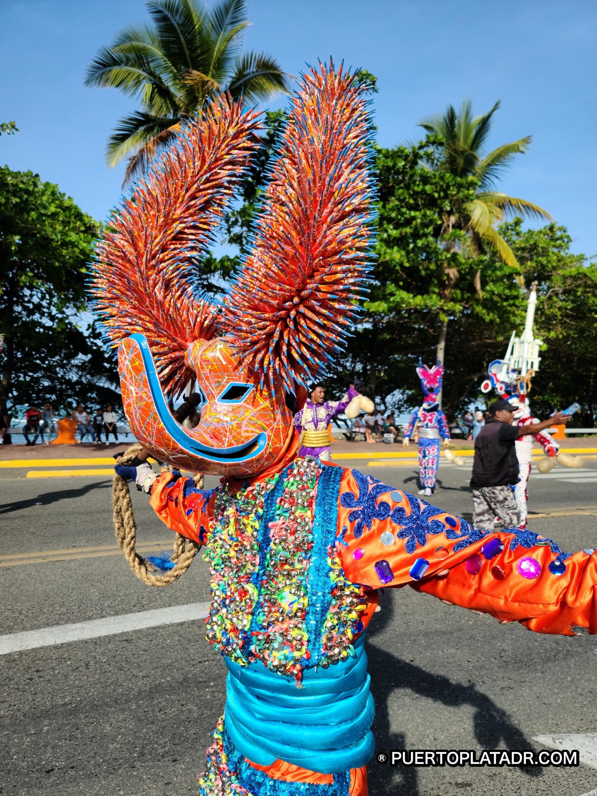 Carnival day in Puerto Plata Dominican Republic.