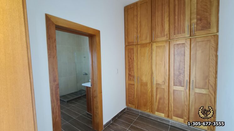 Oak closet in second suite