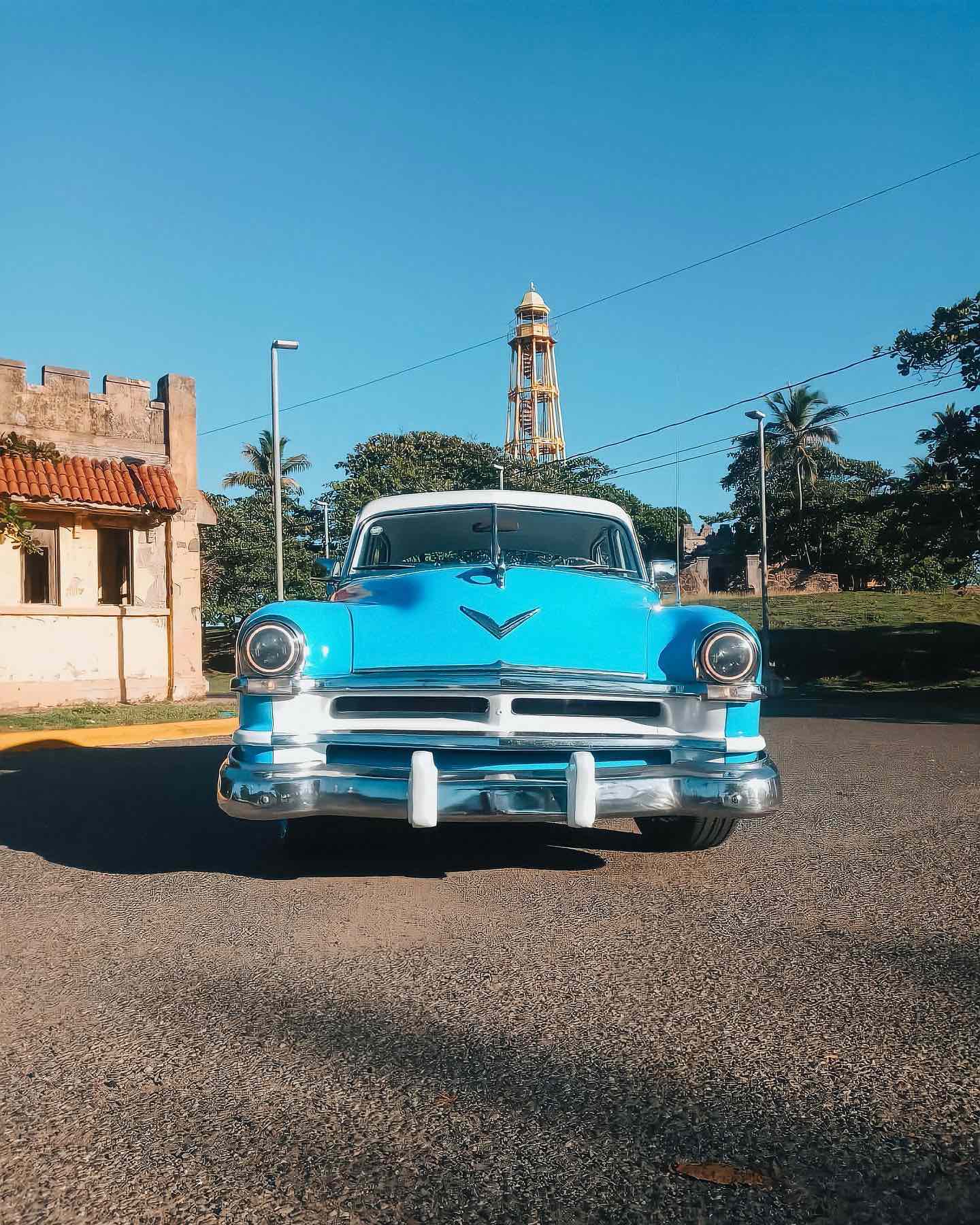 Puerto Plata classic cars in the historic district