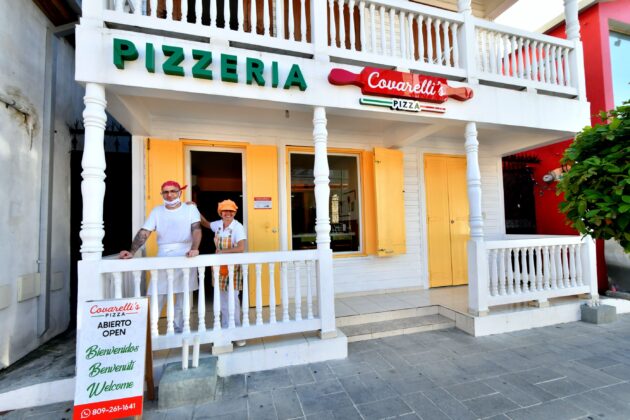 Covarellis Pizzeria in Puerto Plata's historic district.