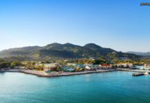 Amber Cove Port Pictures view of Amber Cove port from a drone