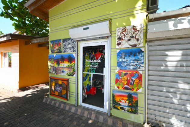 A gift shop at La Playita, Maimon