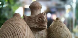 La Confluencia Museum A Taino pottery piece at the La Confluencia Museum.