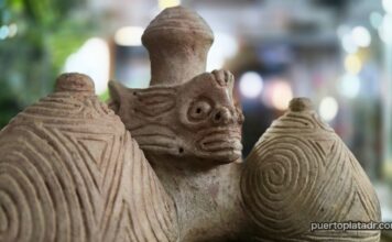La Confluencia Museum A Taino pottery piece at the La Confluencia Museum.